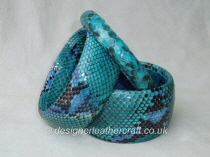 Hand Painted Python Snakeskin Bangles